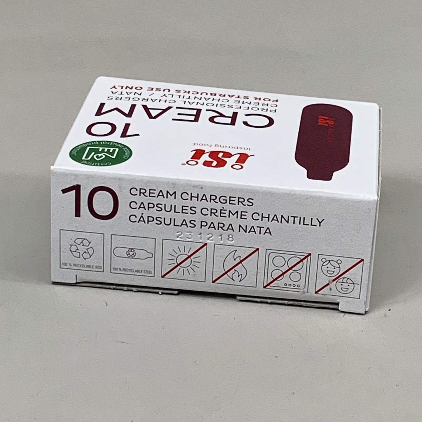 ISI (2 PACK, 10 CHARGERS EACH) Professional Chargers for Whipping Cream BB 12/28