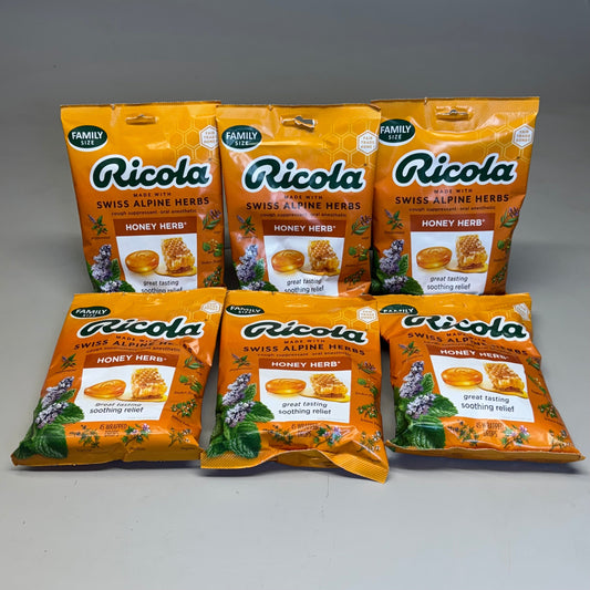 ZA@ RICOLA (6 BAGS, 45 pcs Each) Honey Herb Cough Suppressant BB 02/27 A