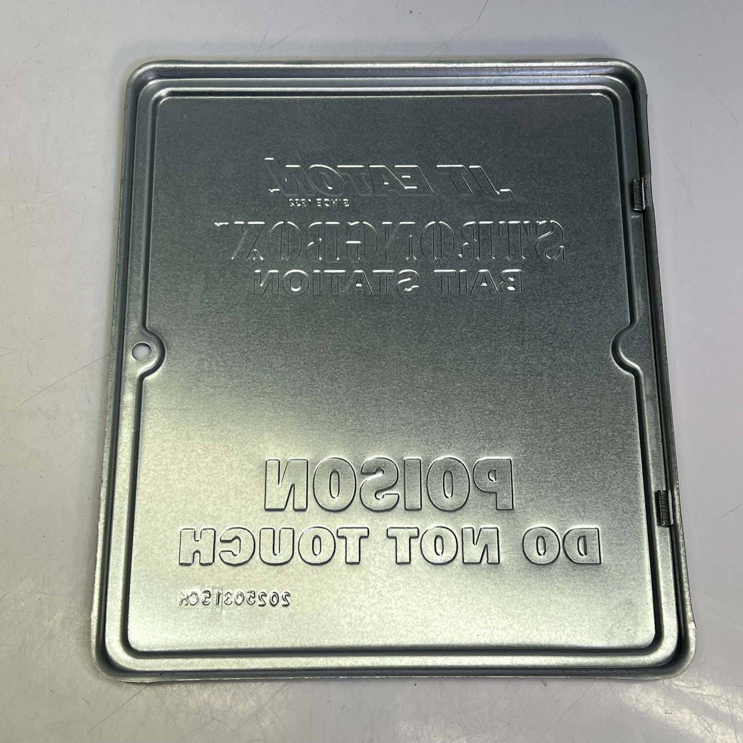 JTEATON (12 PACK) Replacement Lid Strongbox Bait Station 10"x8" Silver XBS910LID
