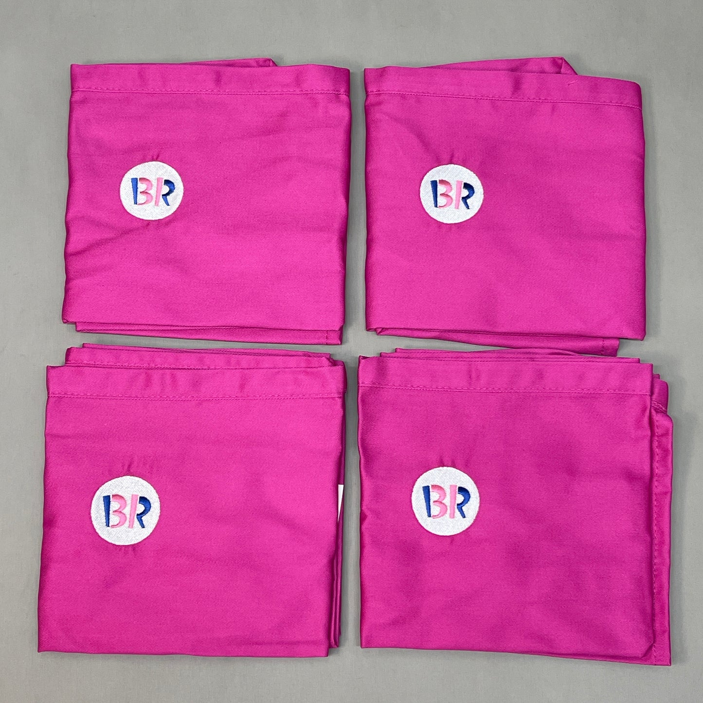 BASKIN ROBBINS 4-PACK! Uniform Waist Apron One Size Pink (New)