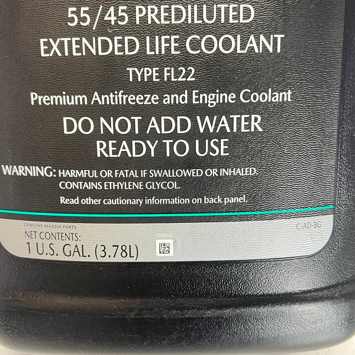 MAZDA Genuine Oem 55/45 Prediluted Coolant Type Fl22 1 gal 0000-77-508F-20