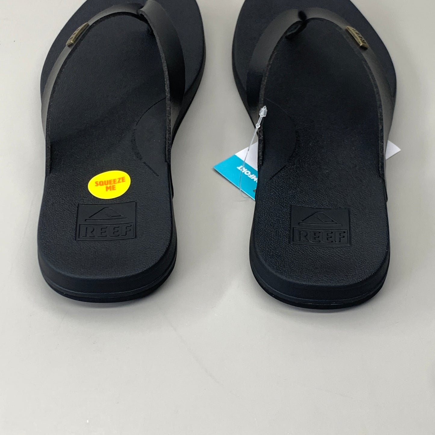 REEF Cushion Lune Flip Flop Women's Sz 7 Black CJ2547-050-M