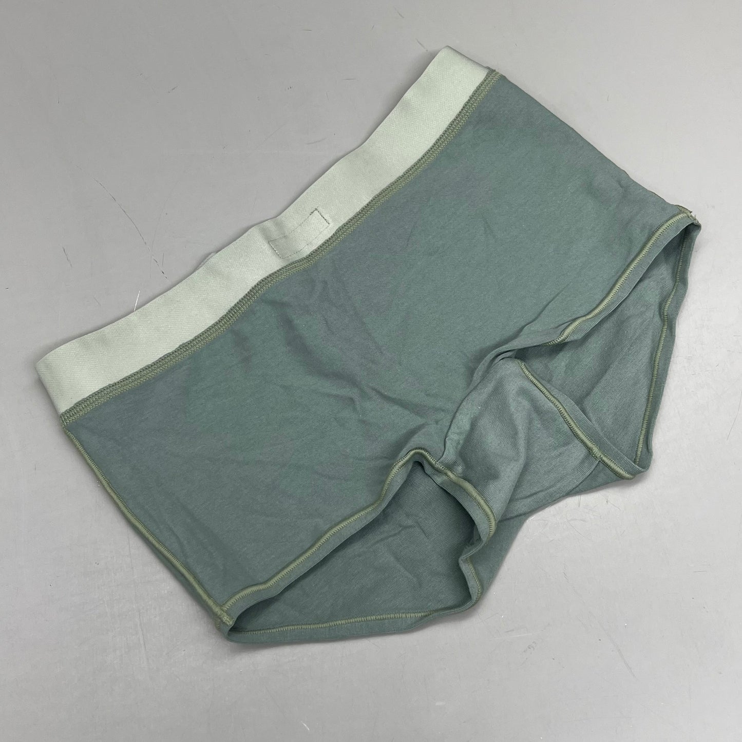 SKIMS Mid-Rise Boy Short Panty 100% Cotton Gusset Womens Sz XS Mineral PNBYS0848