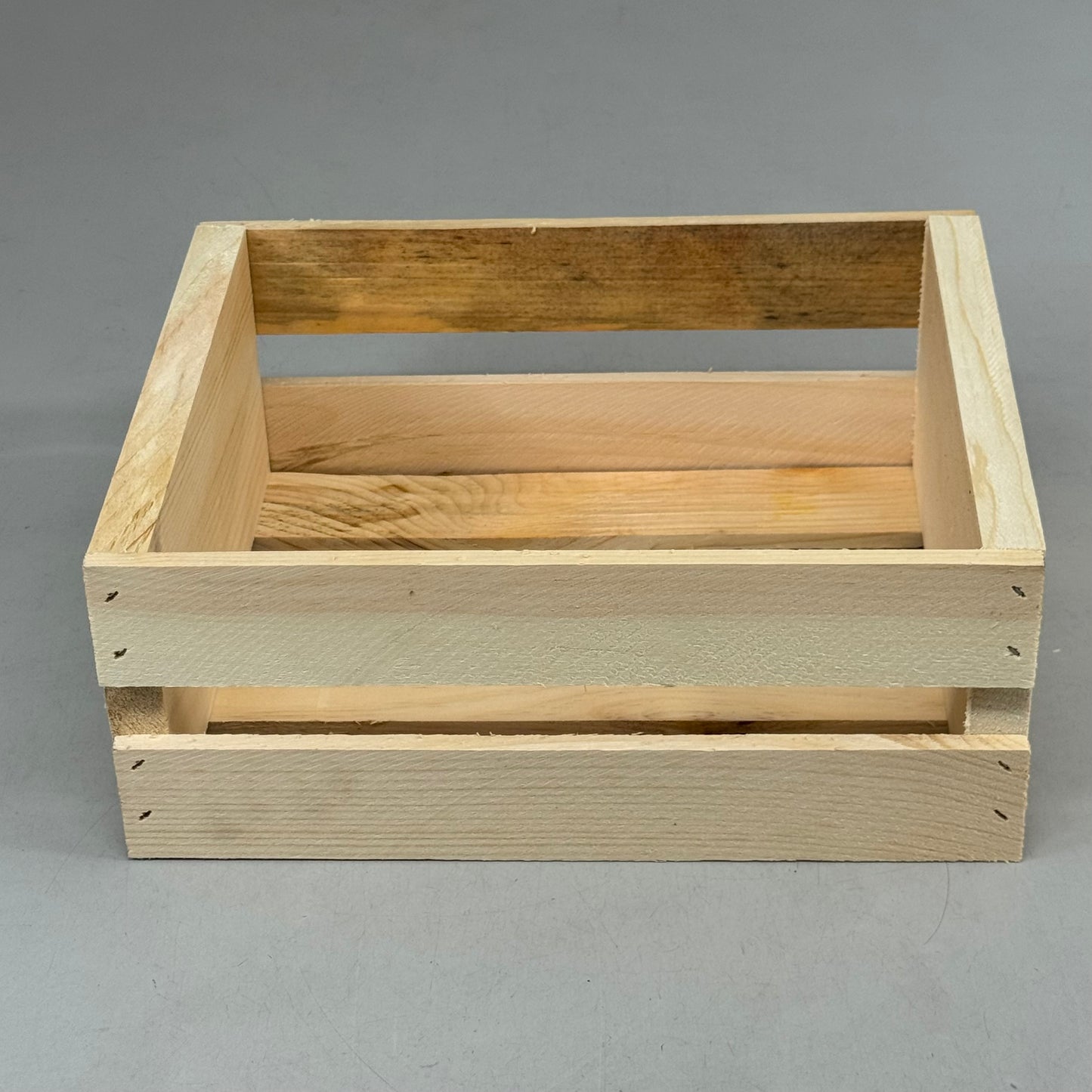 MAKE MARKET (8 Pack) 11" Half Wood Crate  11" Unfinished
