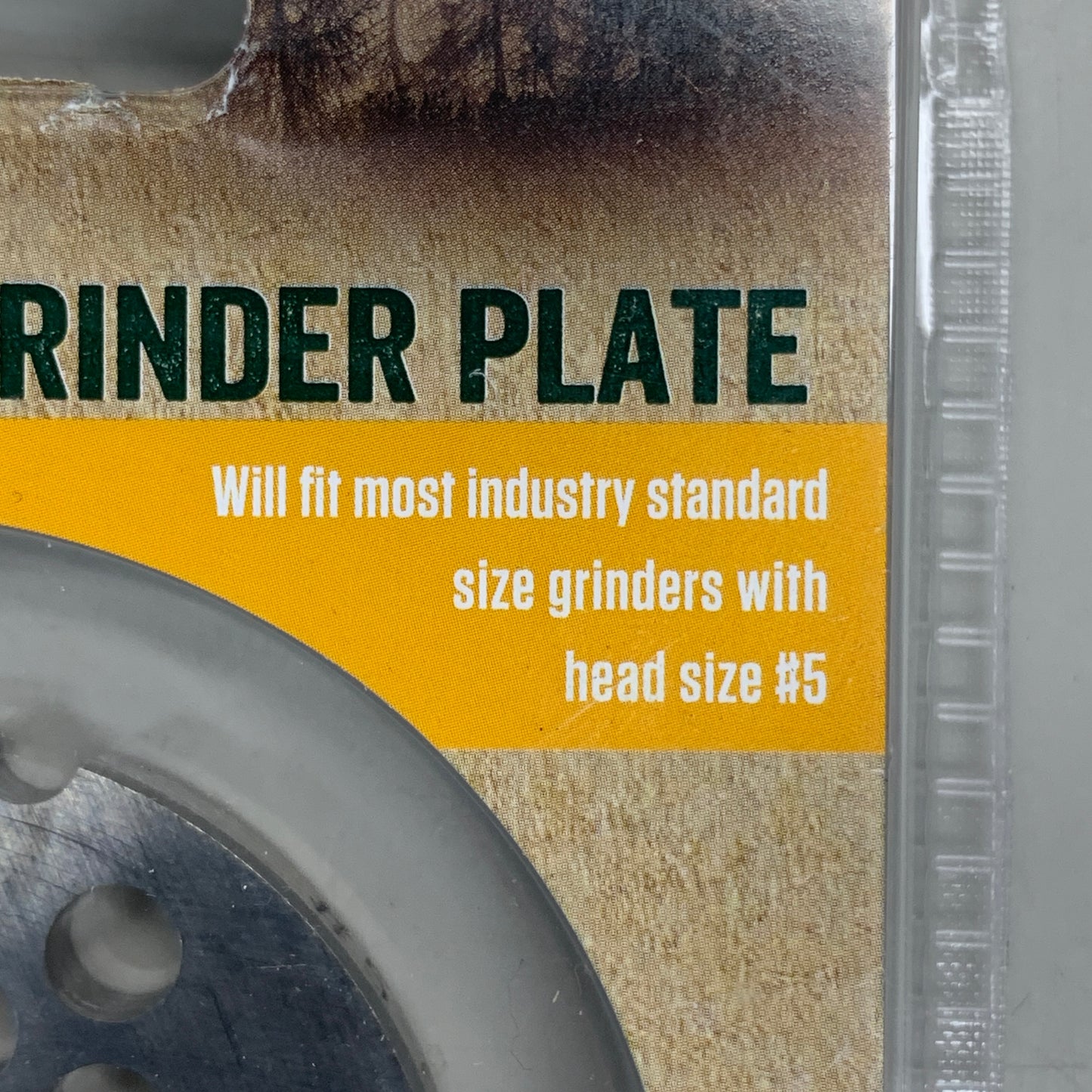 LEM Grinder Plate 6mm #5 (1/4") 2-1/8" Diameter Stainless Steel