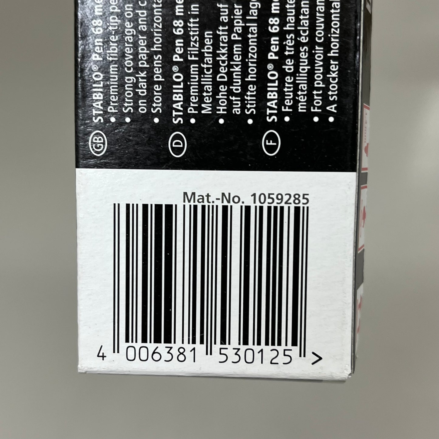 STABILO(2 PACK,10 EACH) Premium Metallic Felt Tip Pen 68 Metallic 68/805 1059285