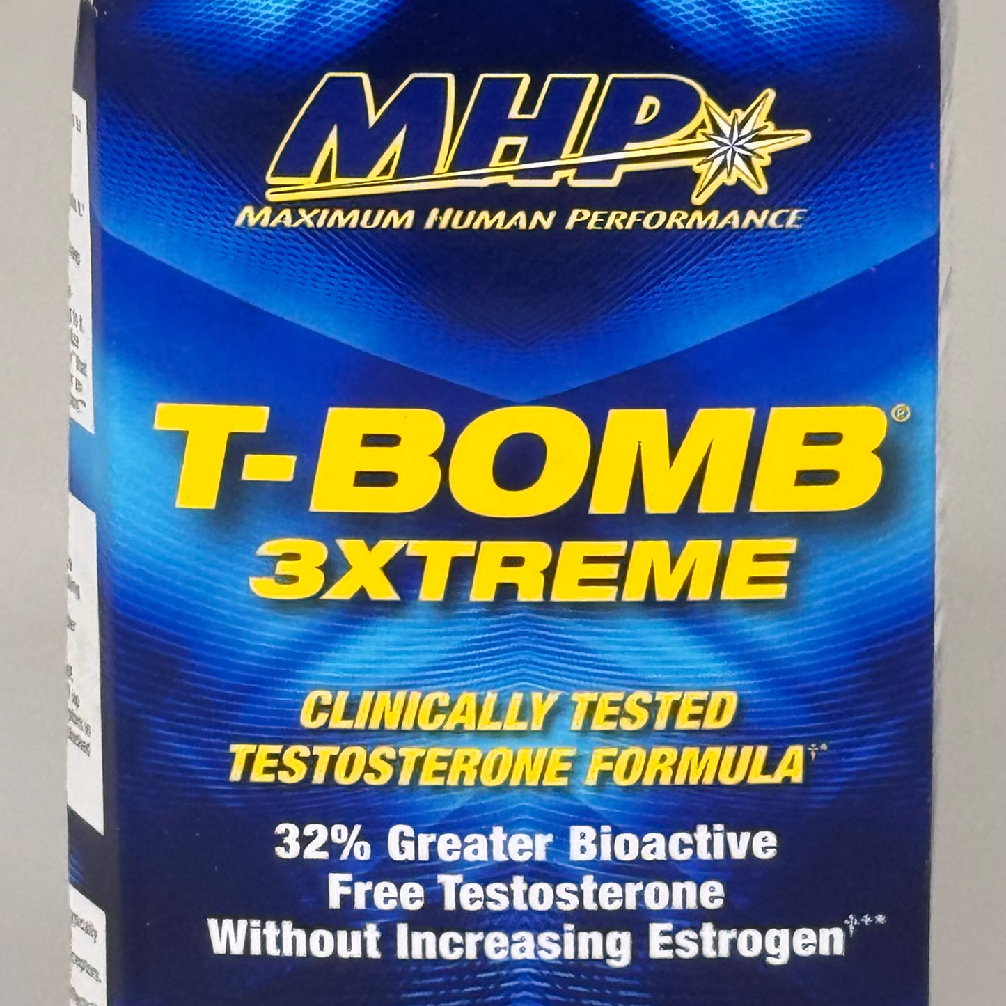 MHP T-Bomb 3 Xtreme Testosterone Forumla Clinically Tested 168 Capsules BB 01/27