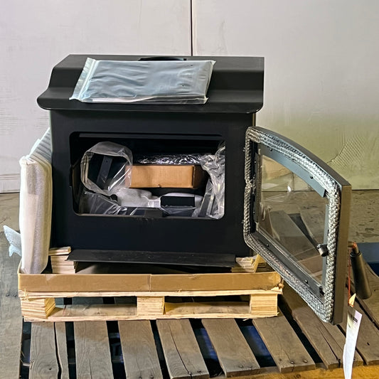 ASHLEY HEARTH Firewood Indoor Stove 68,000 BTUs 1,200sq Ft Black AW1120E-P