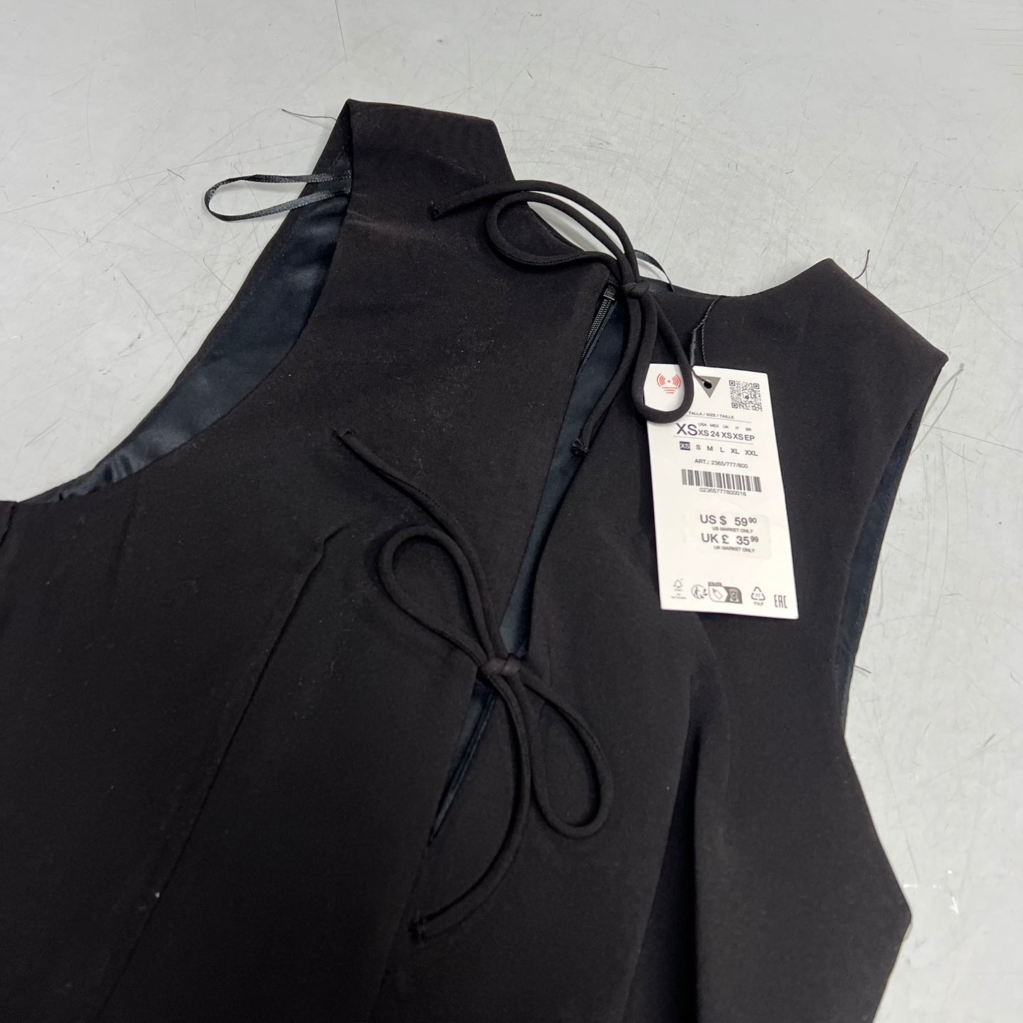 ZA@ ZARA Lot Of Assorted Clothing Dresses & Shoes Women's Sz XS & S / EU Sz 37 Shoe Black & White