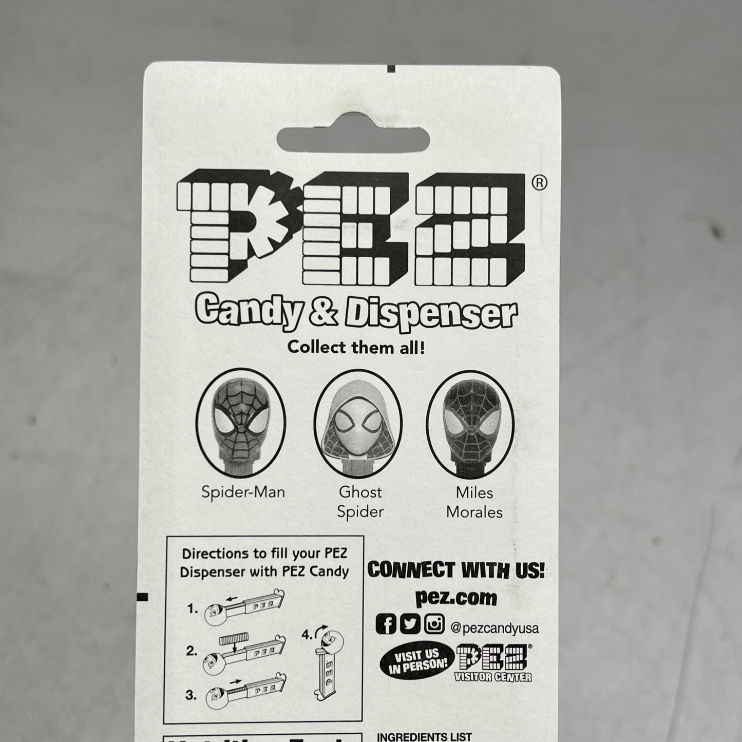 PEZ (6 PACK) Marvel Assorted Spiderman Candy Dispensers W/ Candy 039116 BB 05/30