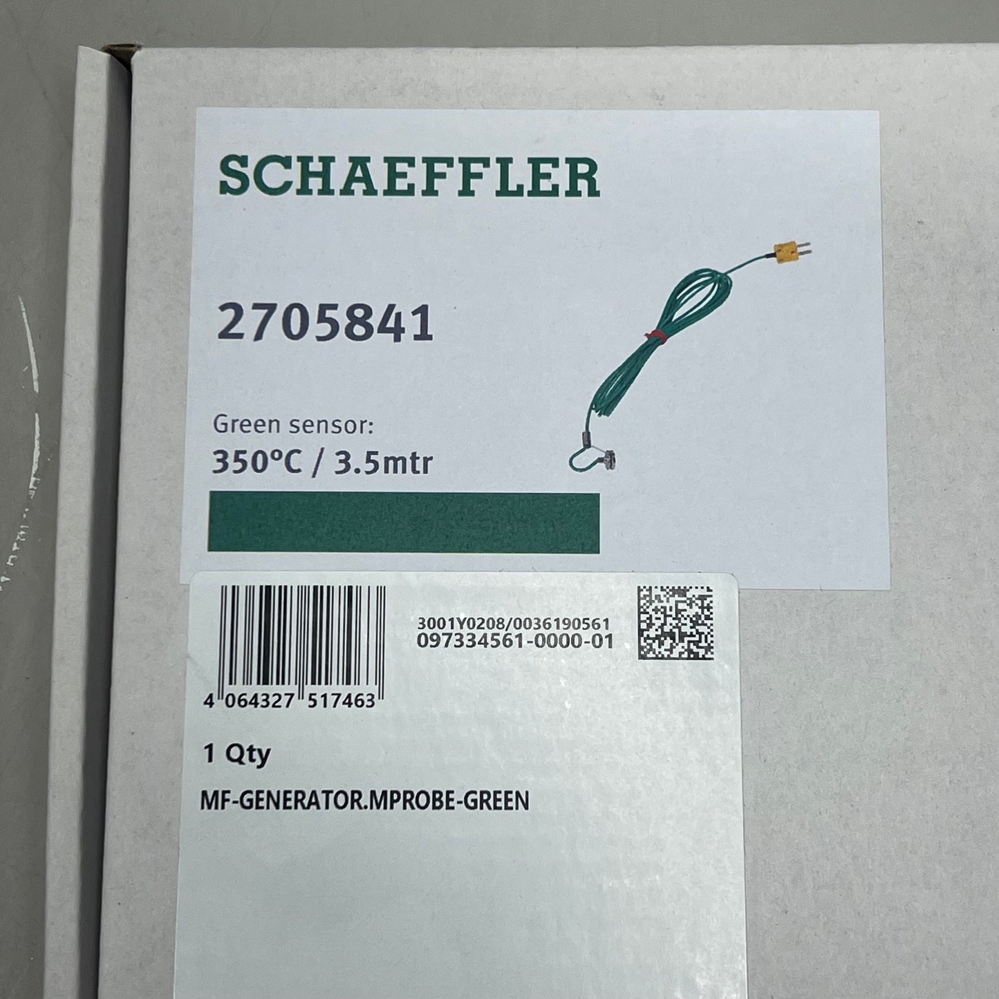SCHARFFLER MF-Generator M Probe Temperature Sensor for MF Device Green 2705841