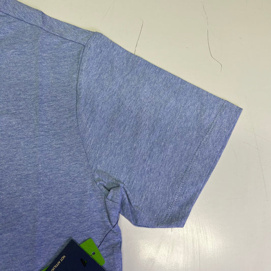 ZA@ U.S. POLO ASSN V-Neck Short Sleeve Tee Shirt Men's Sz XS Sedona Heather Blue