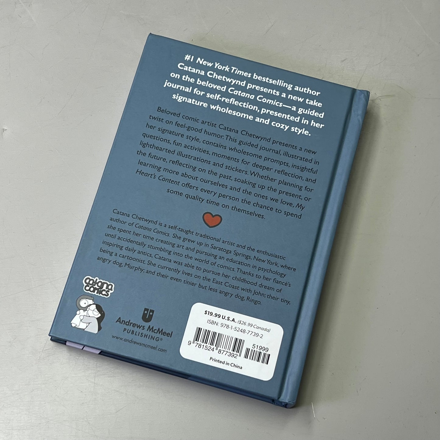 MY HEARTS CONTENT Hardcover Comic, Journal & Sticker Book By Catana Chetwynd