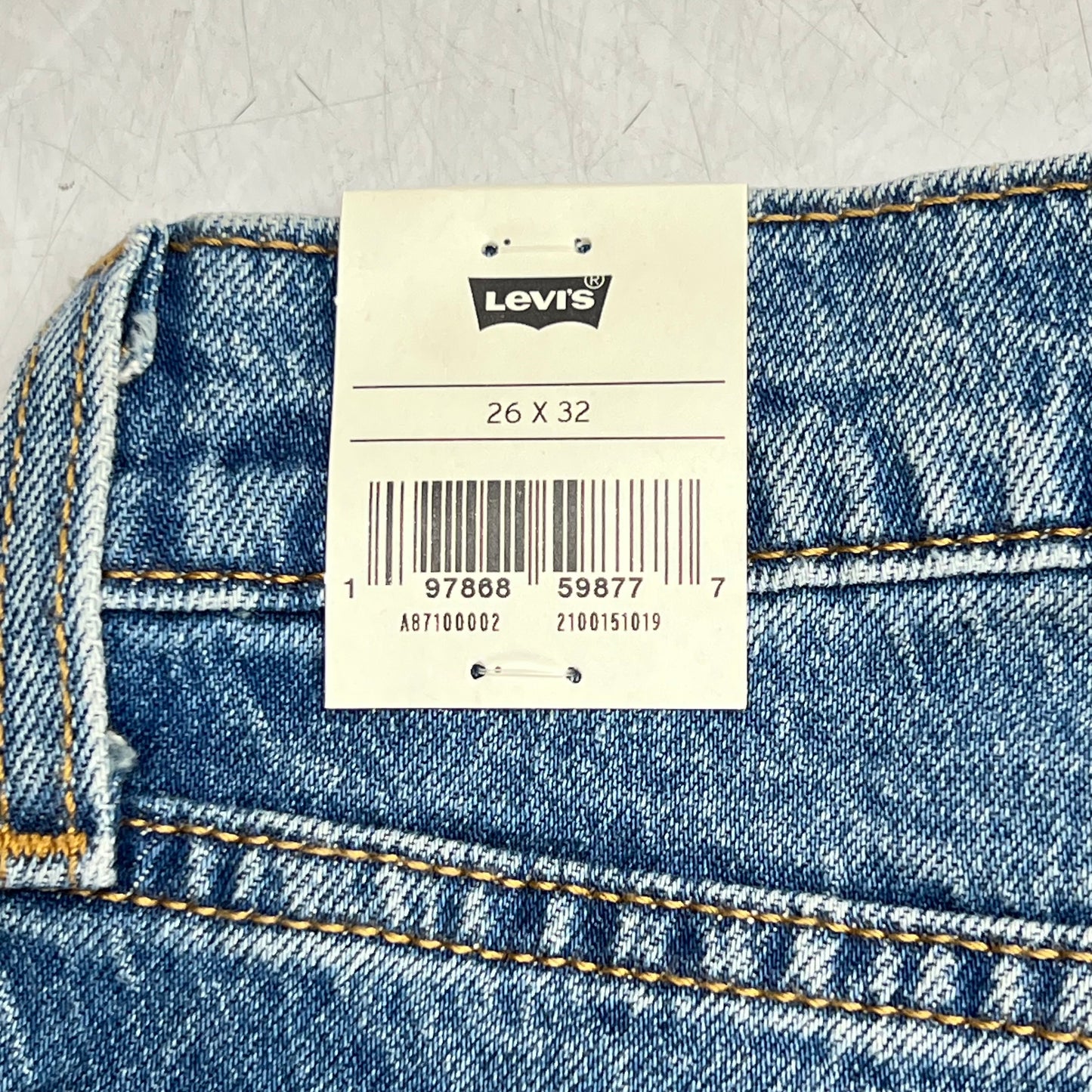 LEVIS High Rise Wedgie Bootcut Jeans Women's Sz 26x32 Fair Point Psk A87100002