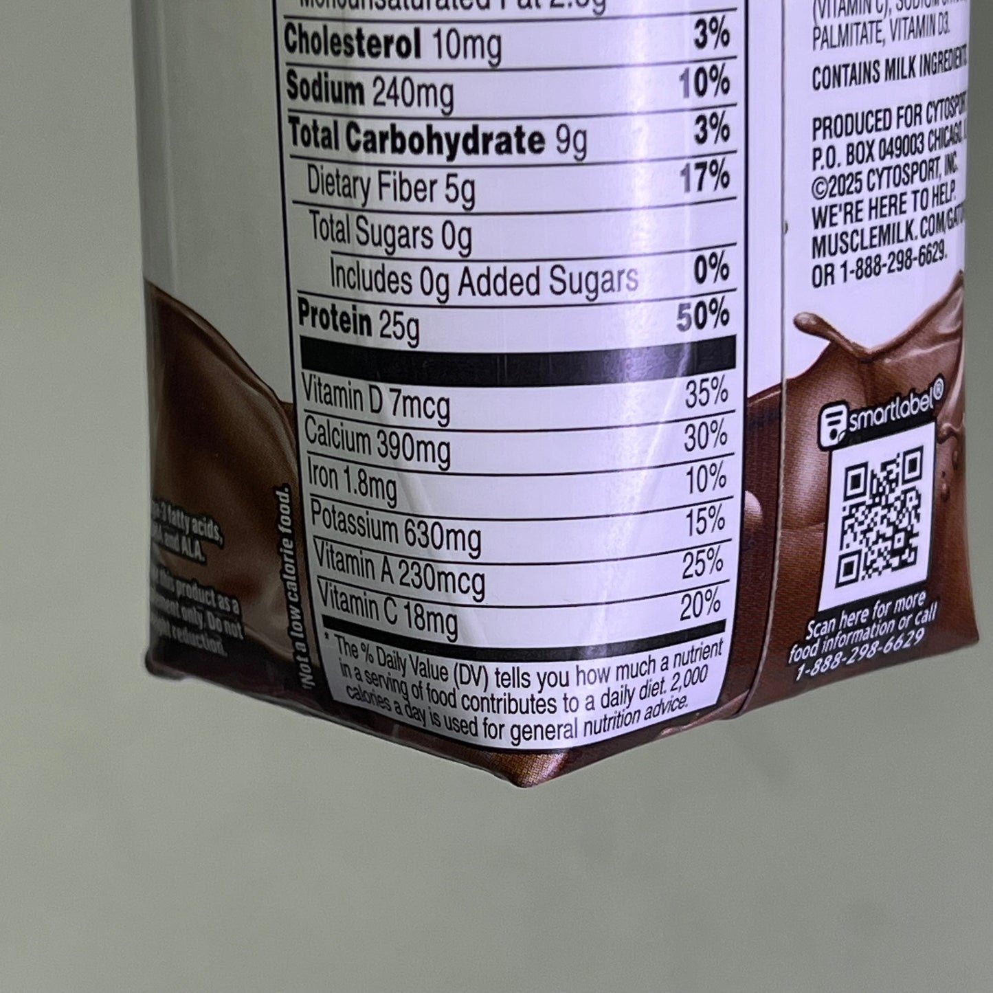 ZA@ MUSCLE MILK (18 PACK) Gluten & Lactose Free Genuine Protein Shake Chocolate 11 fl oz BB 09/26 L