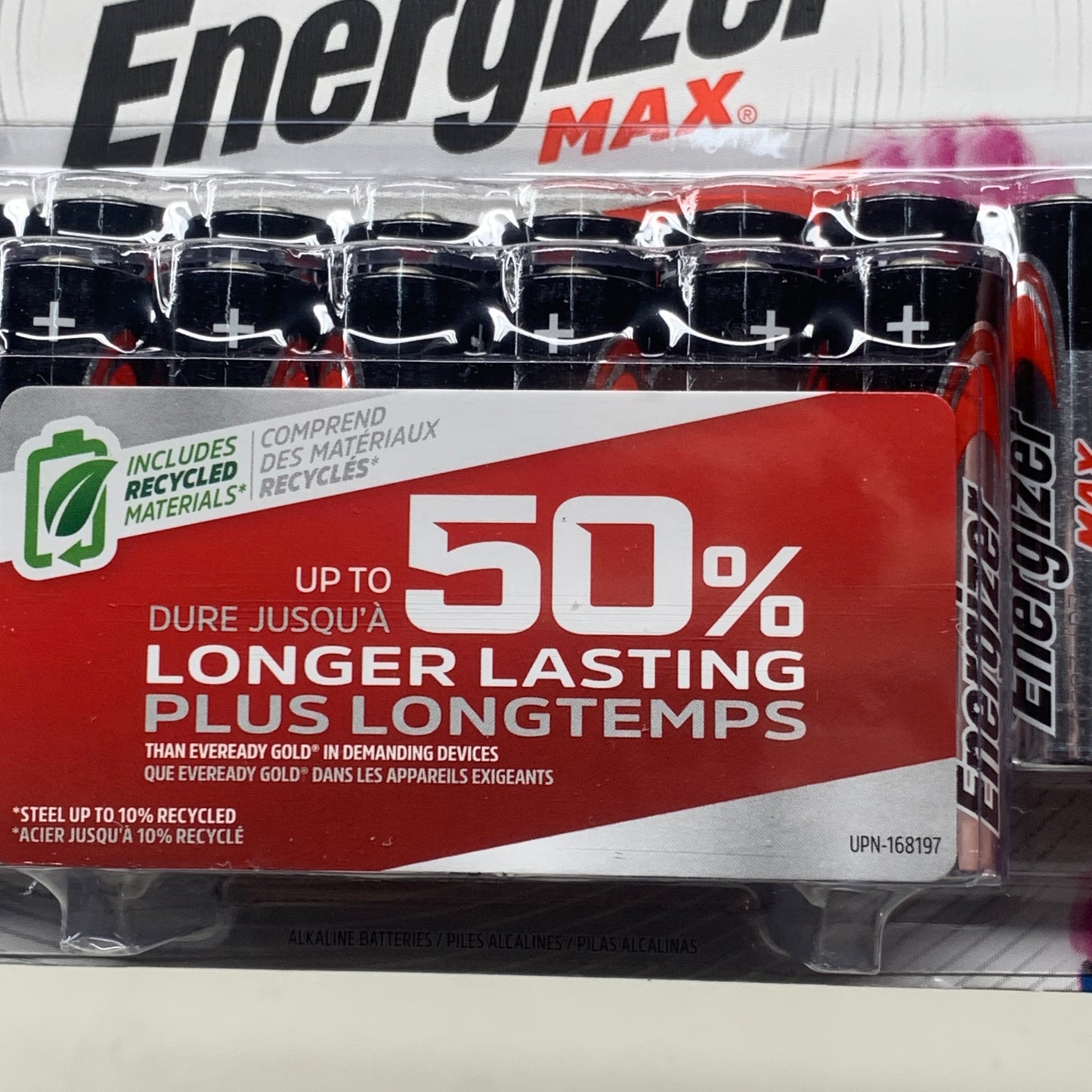 ENERGIZER MAX AA Alkaline Battery (16 Total Batteries) E91LP-16