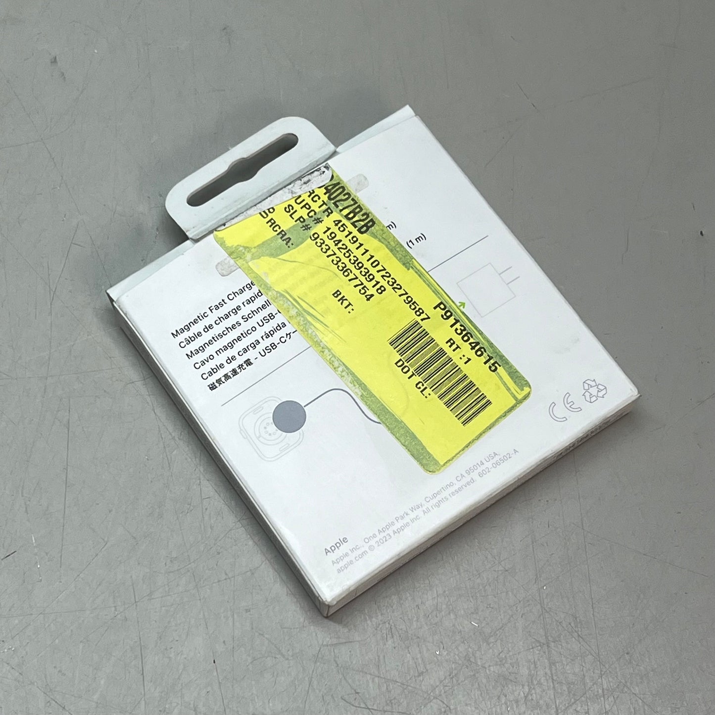 APPLE Watch Magnetic Fast Charger To USB-C Woven Cable (1M) MT0H3AM/A (Return)