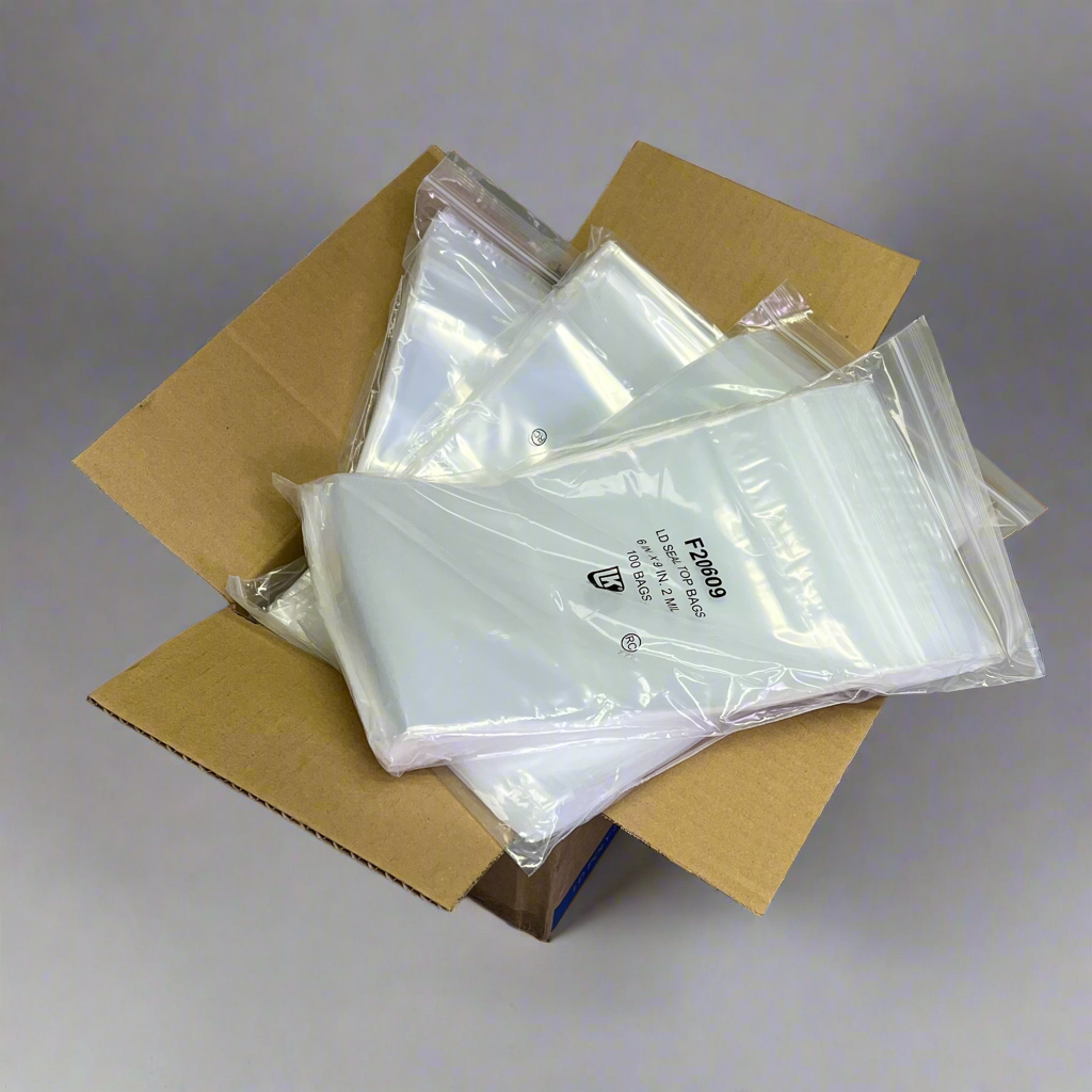 ELKAY PLASTICS (1000) LD Poly Seal-Top Bags 6 In. X 9in. F20609