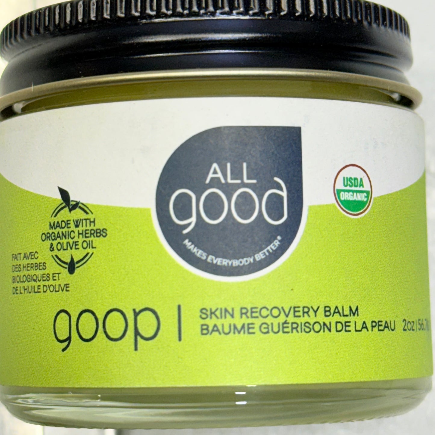 ALL GOOD Goop Skin Recovery Balm W/ Organic Herbs And Olive Oil 2 Oz  - New