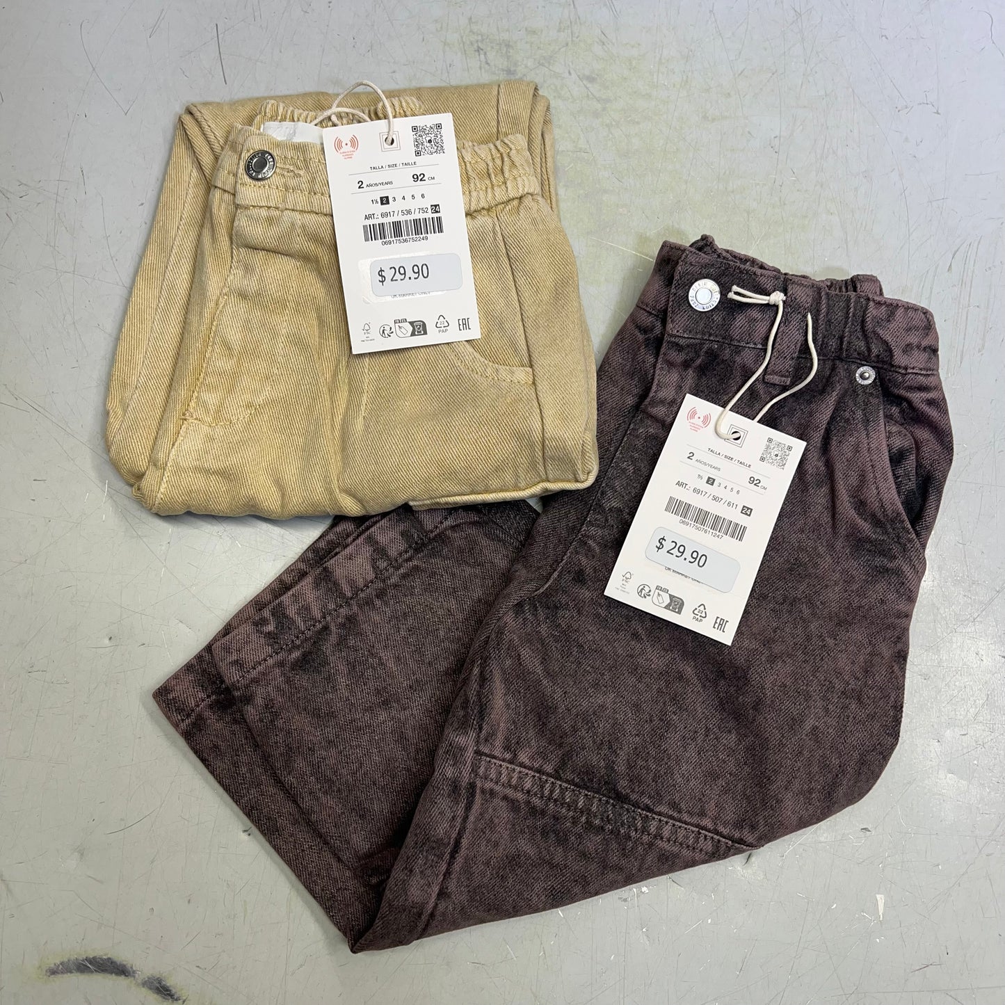 ZA@ ZARA Lot Of Assorted Children's Clothing Tops, Pants & Jacket Girl's Sz 1/1.5/2