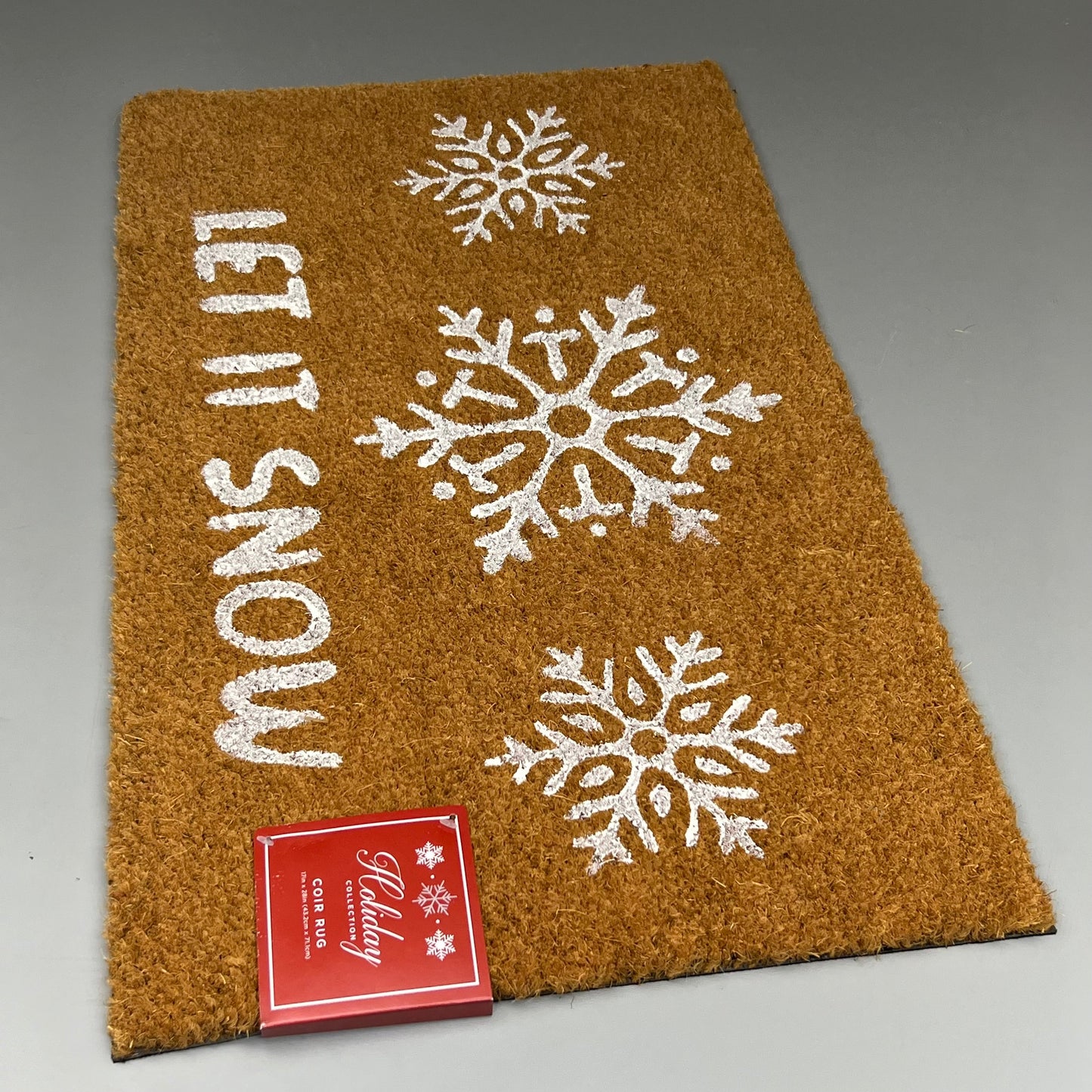 ZA@ HOLIDAY COLLECTION (6 PACK) Assorted Christmas Coir(Coconut Husk) Door Mats 17x28 D