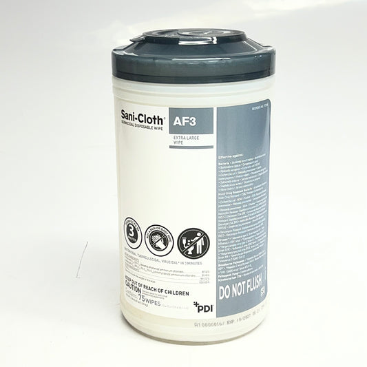 PDI (6 PACK, 75 WPES EACH) AF3 Sani-cloth Germicidal Disposable Wipes Sz Extra Large BB 10/27