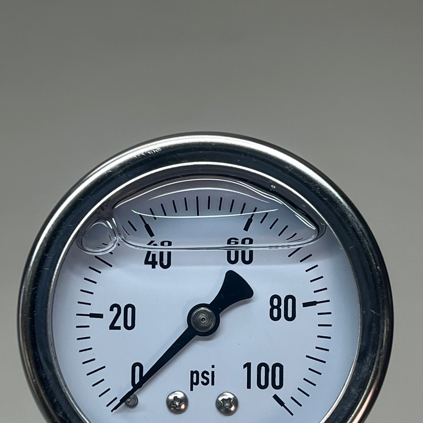 INDUSTRIAL CHOICE Stainless Steel Pressure Gauge 0-100 PSI 2.5" LS-100-2.5-SS-4