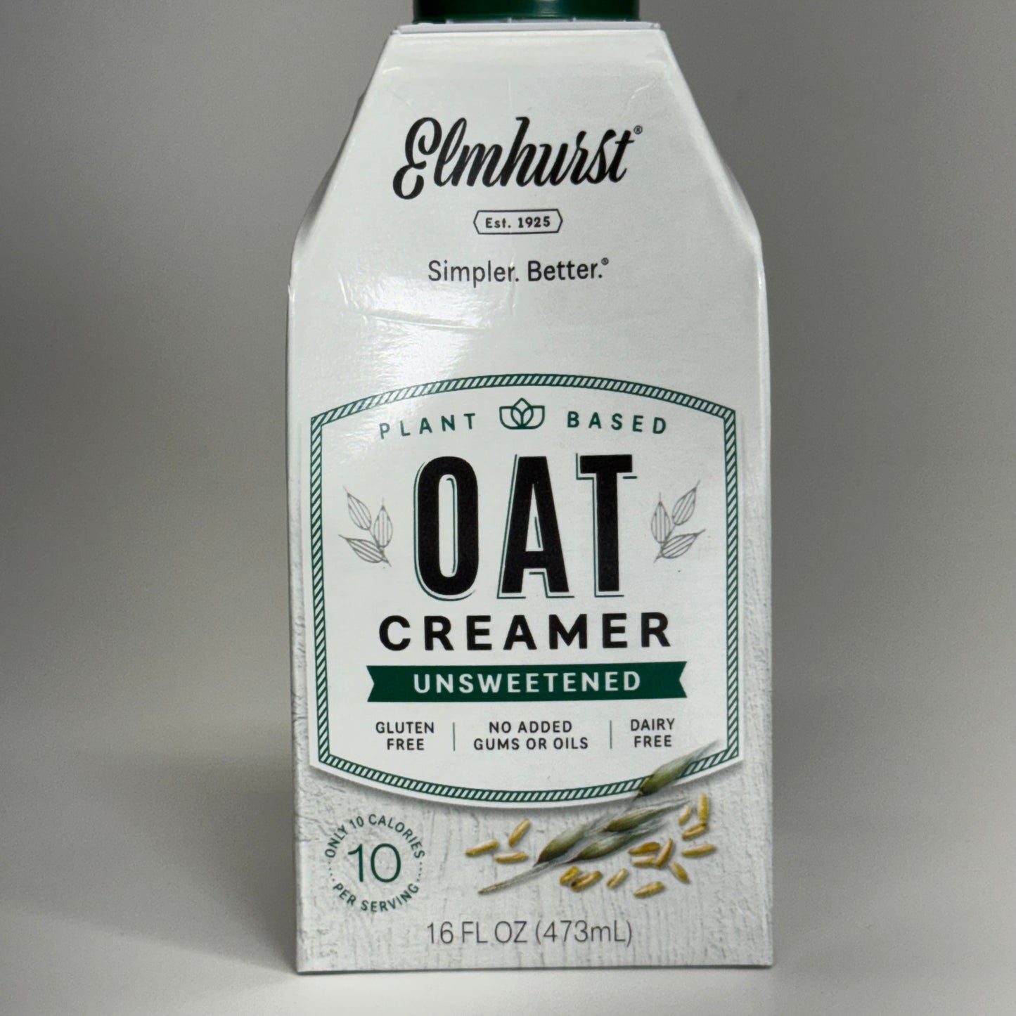 ELMHURST (4 PACK) Elmhurst Unsweetened Oat Creamer 16 fl oz. BB 11/26