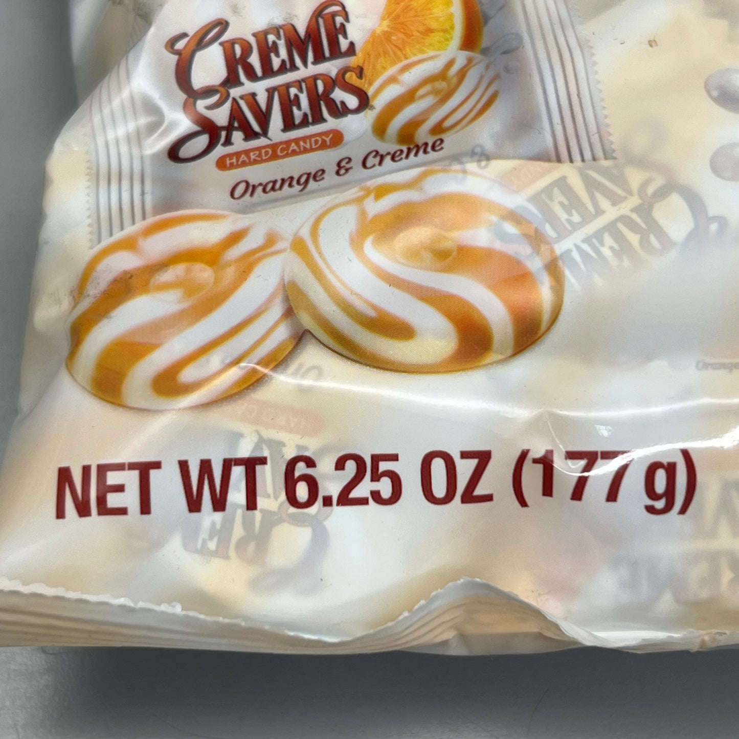 ZA@ CREME SAVERS (12 Bags) Orange & Creme Hard Candy 6.25 oz  BB 08/03/25