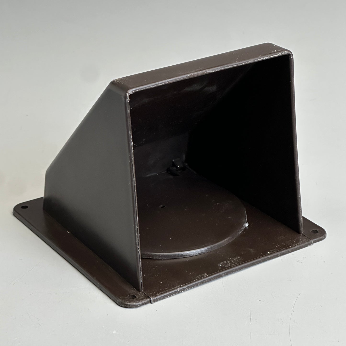 BUILDERS BEST Wide Dryer Vent Hood, Flush, Flapper 4" Brown VWM620