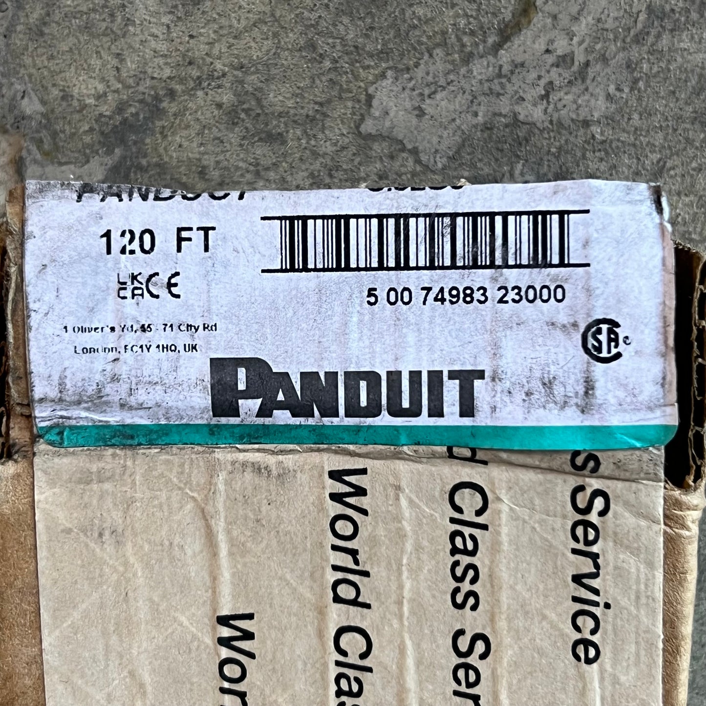 PANDUIT (20 Pcs) Wiring Duct Cover Type C Sz 1/2" Grey (New Other)