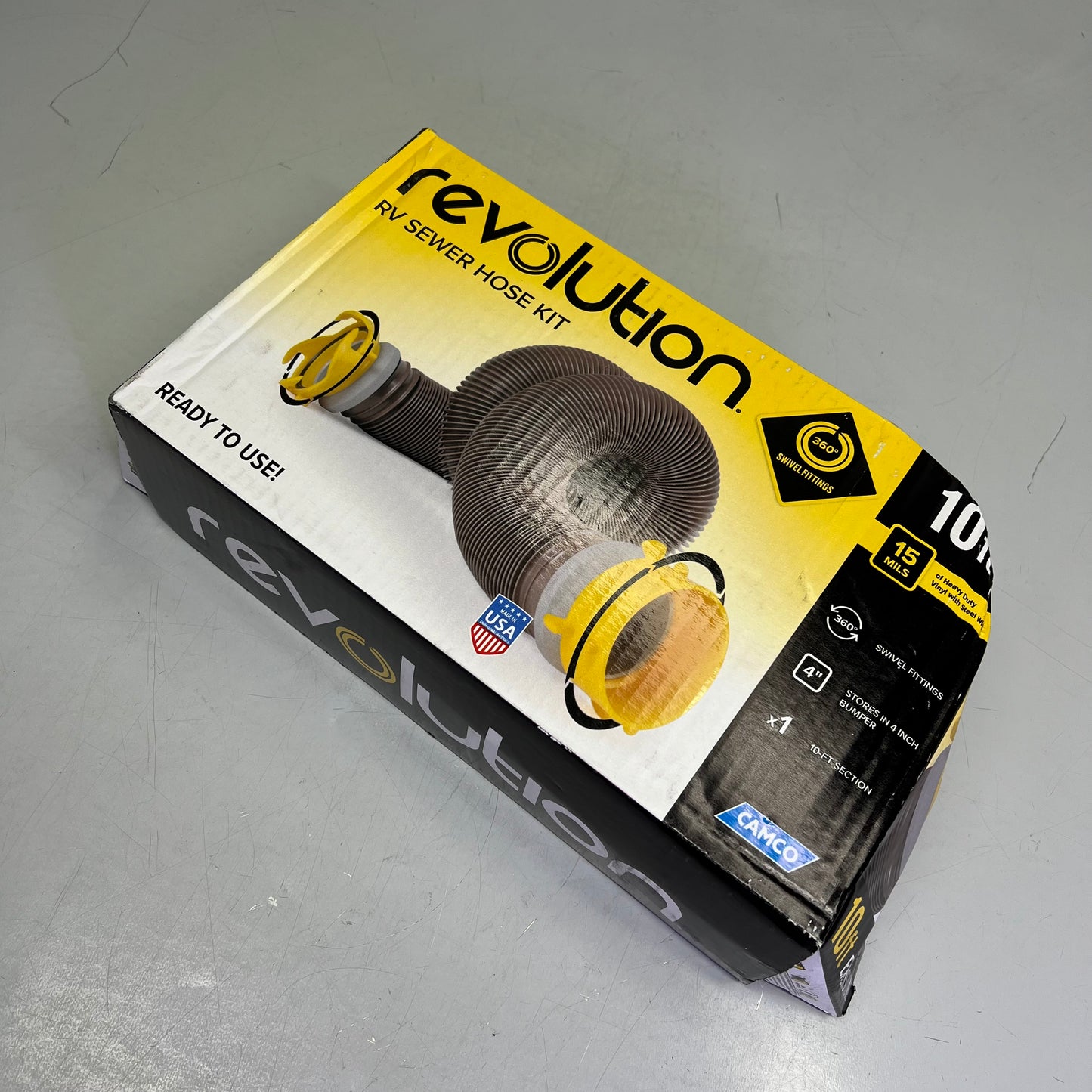 CAMCO Revolution 360 Heavy-Duty Camper/RV Sewer Hose Kit HTS Vinyl 20' 39623