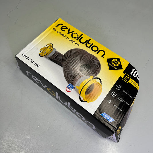 CAMCO Revolution 360 Heavy-Duty Camper/RV Sewer Hose Kit HTS Vinyl 20' 39623