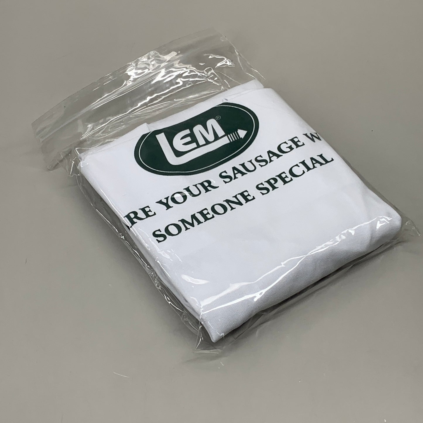 LEM (2 PACK) Apron Share Your Sausage With Someone Special White & Green 1138