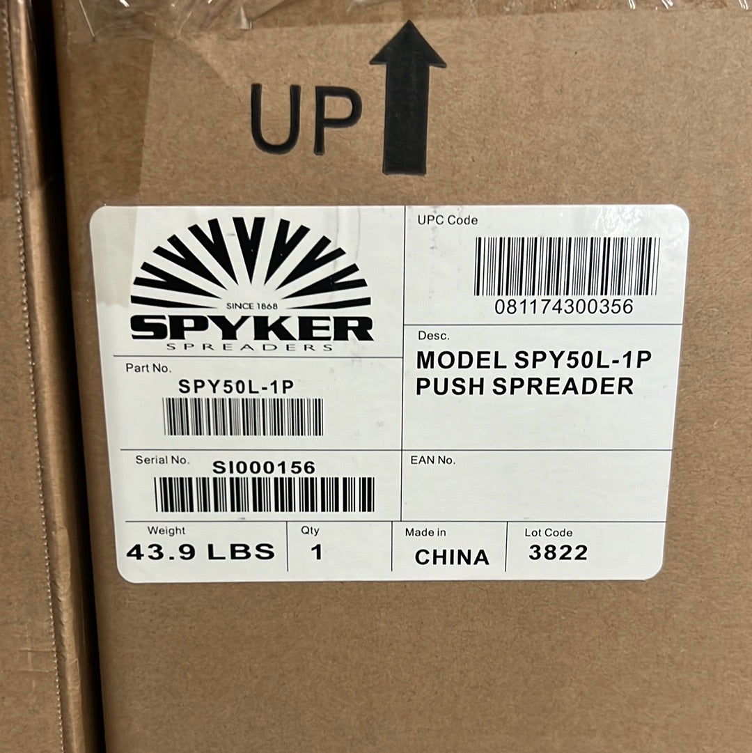 SPYKER Ergo-Pro Walk Behind Push Spreader 50 lb Capacity SPY50L-1P (New)