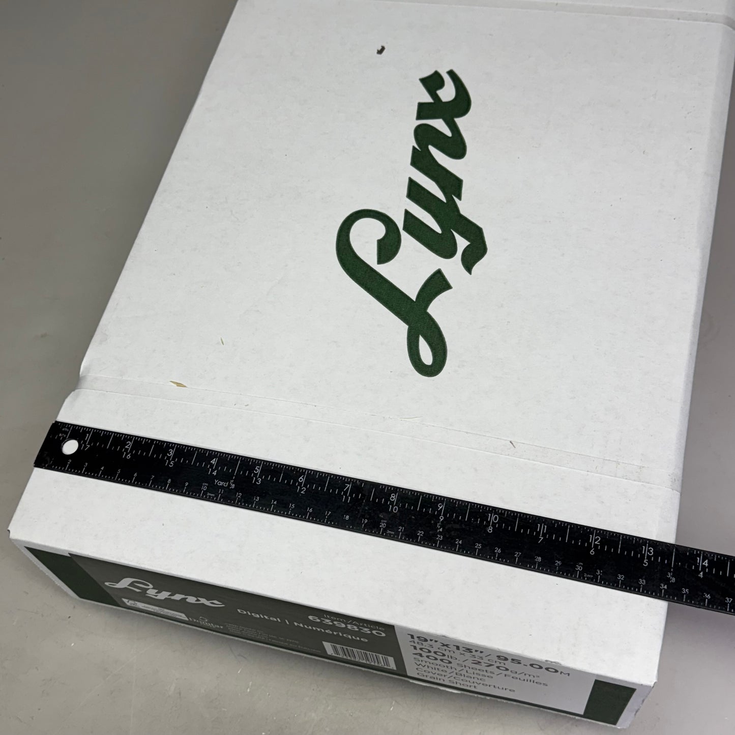 DOMTAR Lynx Opaque Digital Ultra Smooth Laser Paper 19" x 13" 100 lbs 400 Sheets