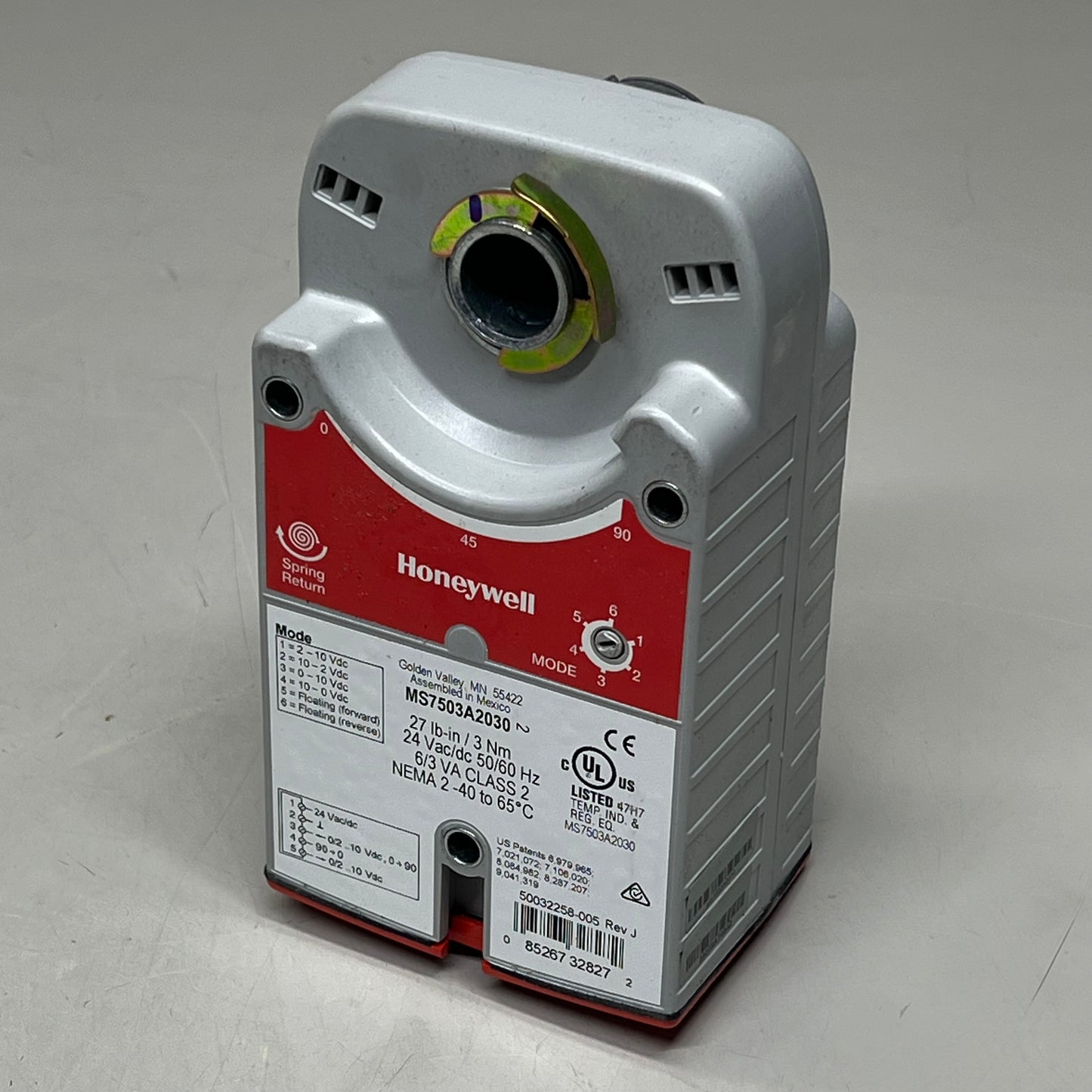 HONEY WELL Direct Coupled Actuator 3 Nm Spring Return  24 VAC MS7503A2030
