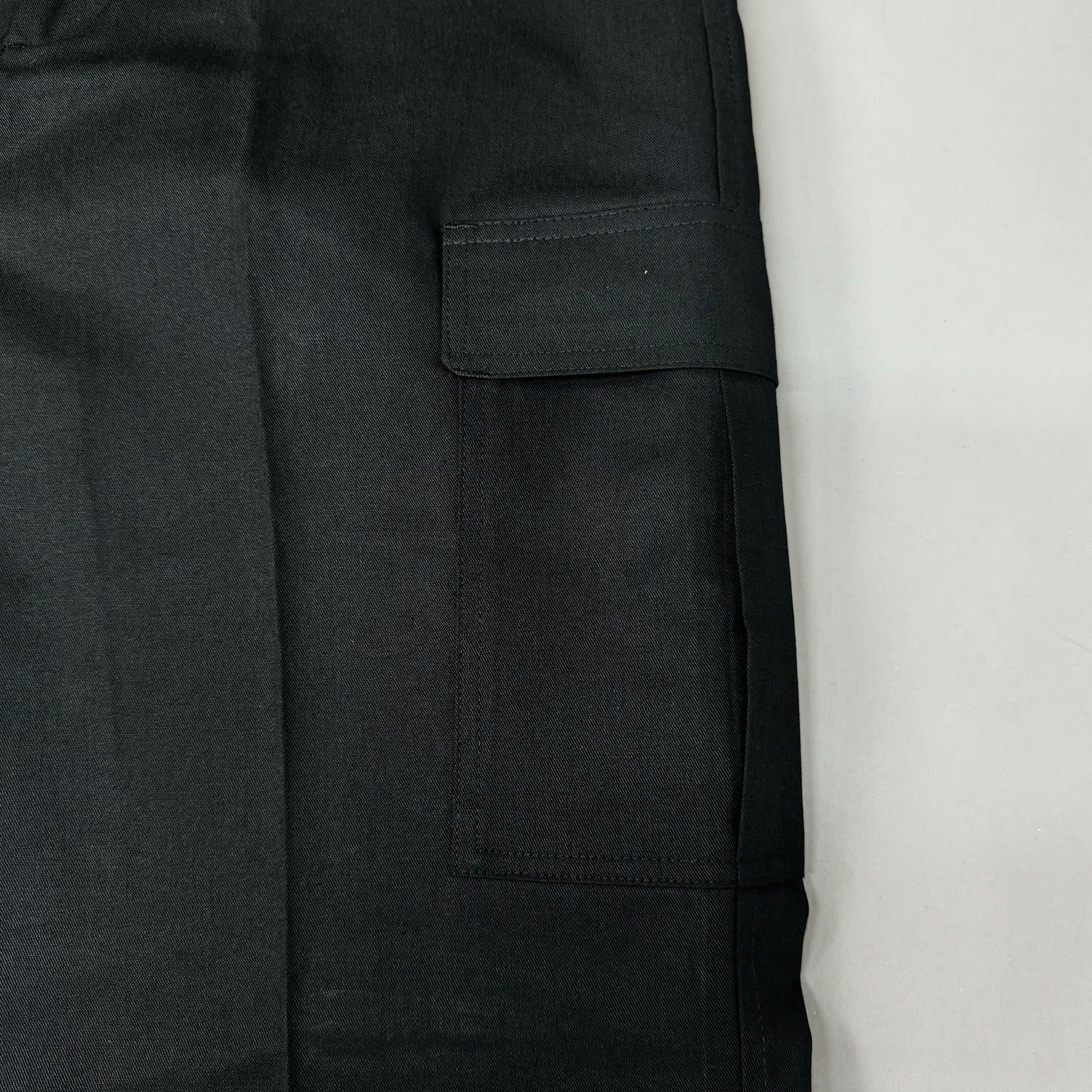 EDWARDS Button Closure Flat Front Cargo Work Pants Men's 34X34 Black 2575-O10