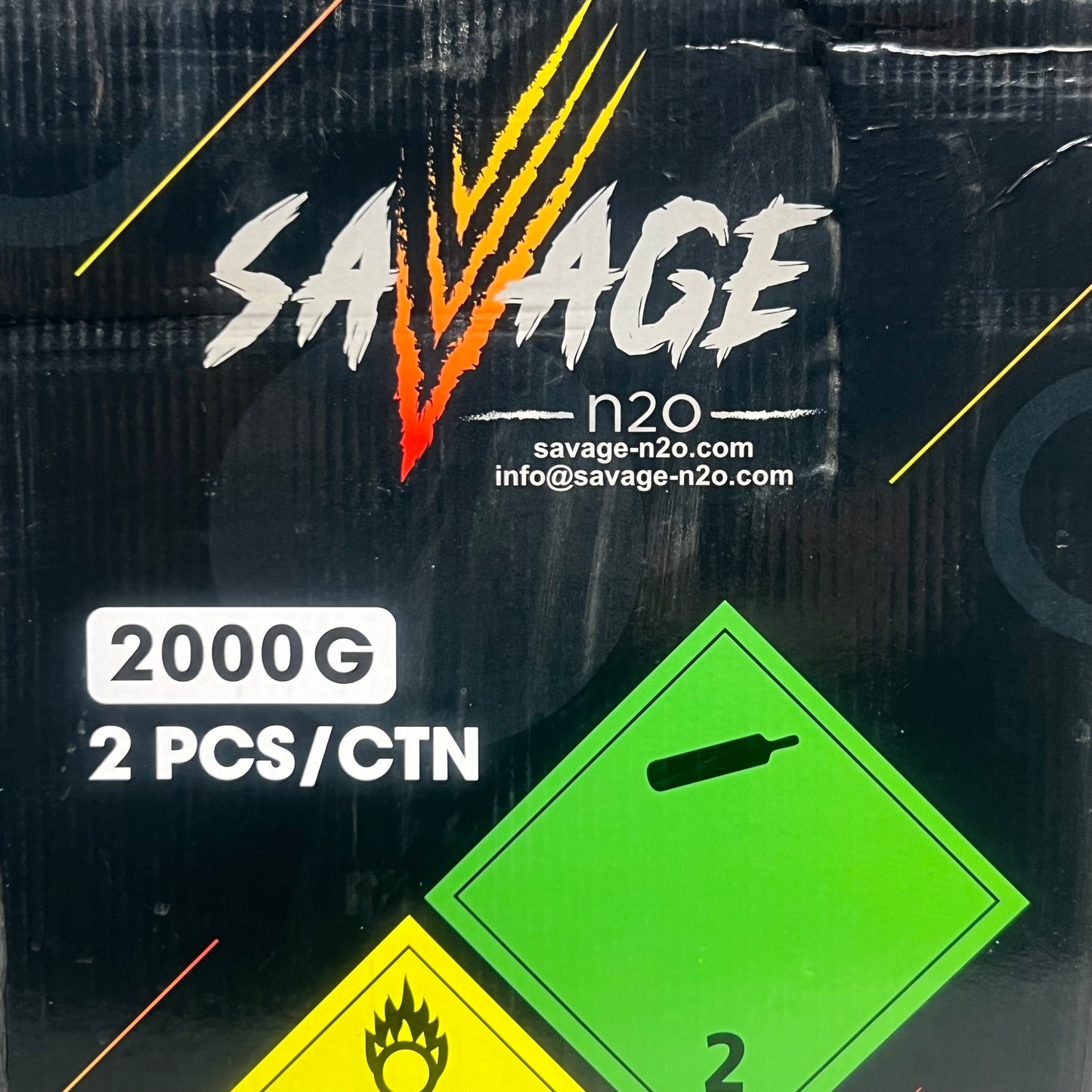 SAVAGE N2O (2 PACK) Nitrous Oxide Chargers - Original Flavor 2000G