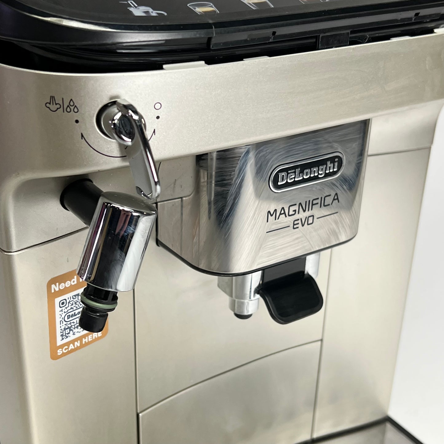 ZA@ DELONGHI Magnifica Evo Espresso Machine 6-1 Touch Recipes Silver ECAM29043SB (Return)