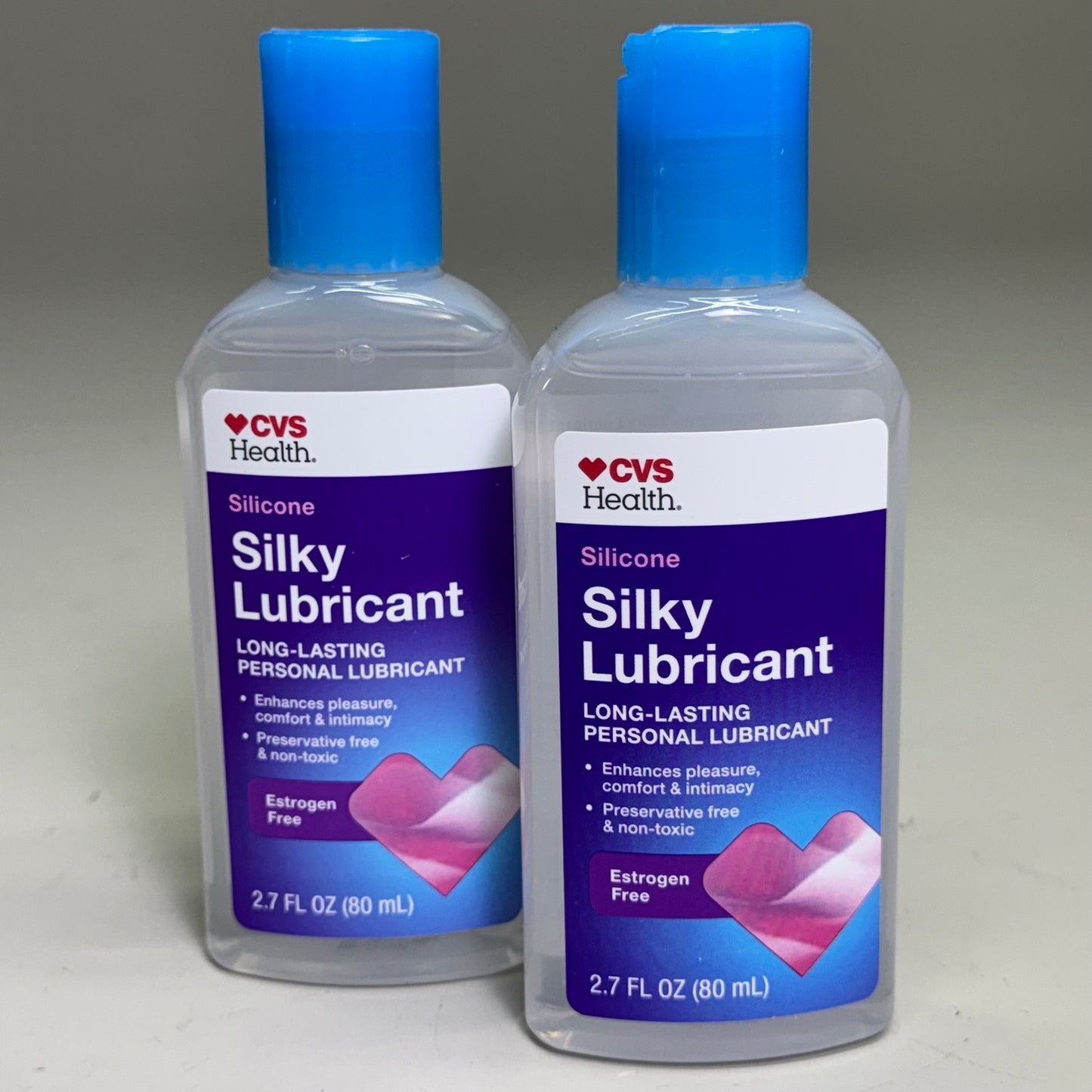 CVS HEALTH (2 PACK) Silky Lubricant, Personal Lubricant (Silicone-Based) 2.7oz BB 11/27