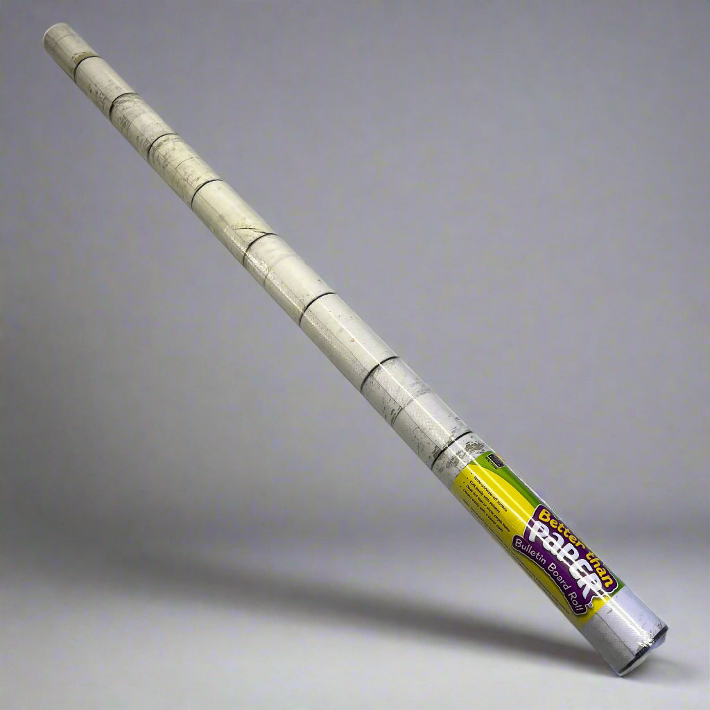 TEACHER CREATED RESOURCES  Better Than Paper Bulletin Board Subway Tile 4' x 12' White TCR 77498