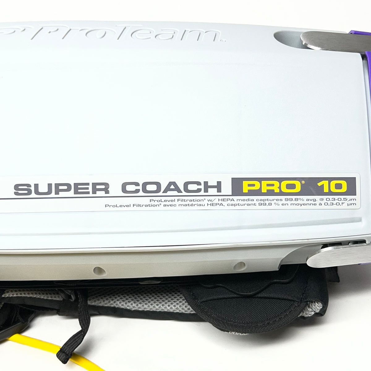 PROTEAM Super Coach Pro 10 Commercial Backpack Vacuum Cleaner Sz 23"H Grey 1073110