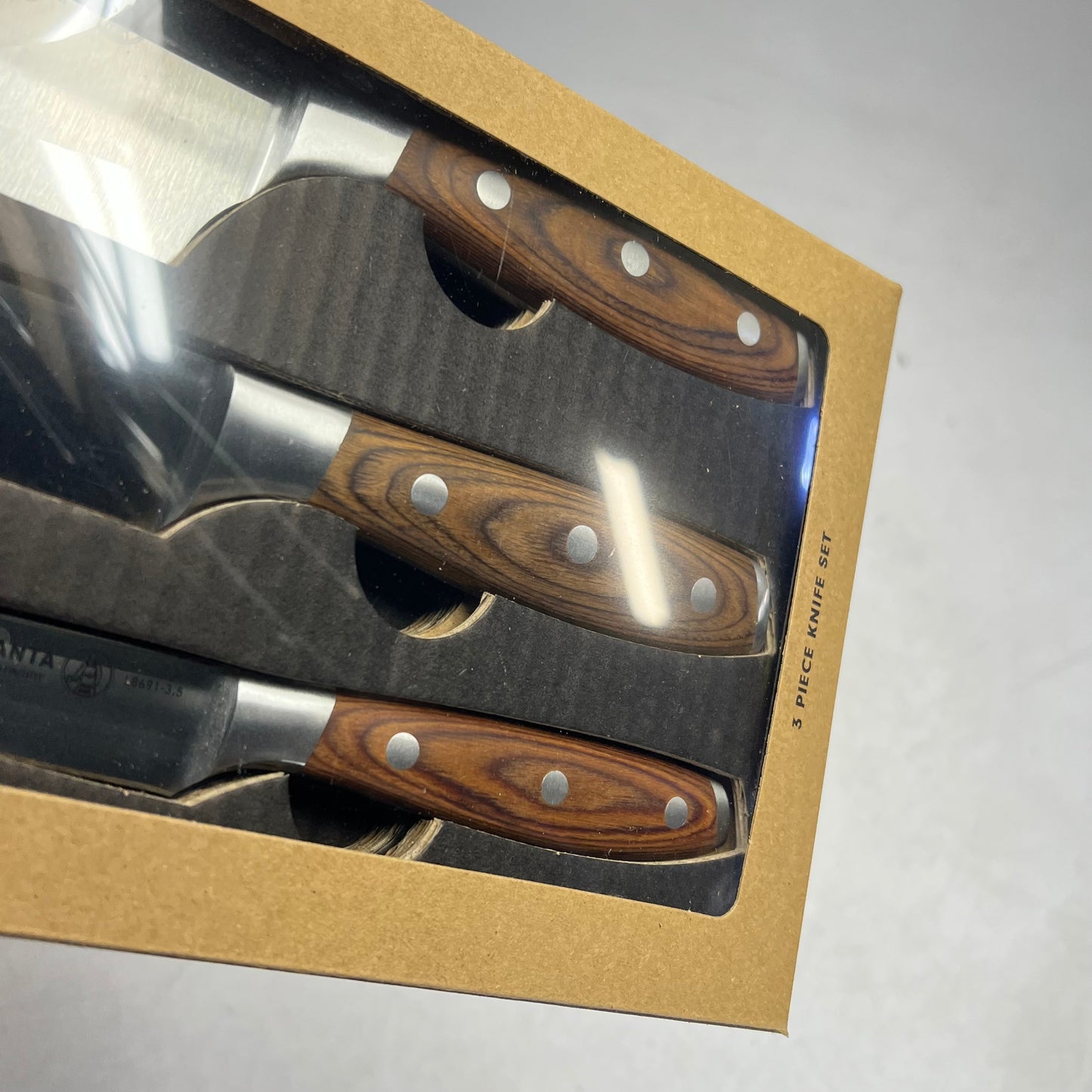 MESSERMEISTER  (10 PIECE) Avanta Pakkawood Knife Set  Brazilian Brown  L8000-10S