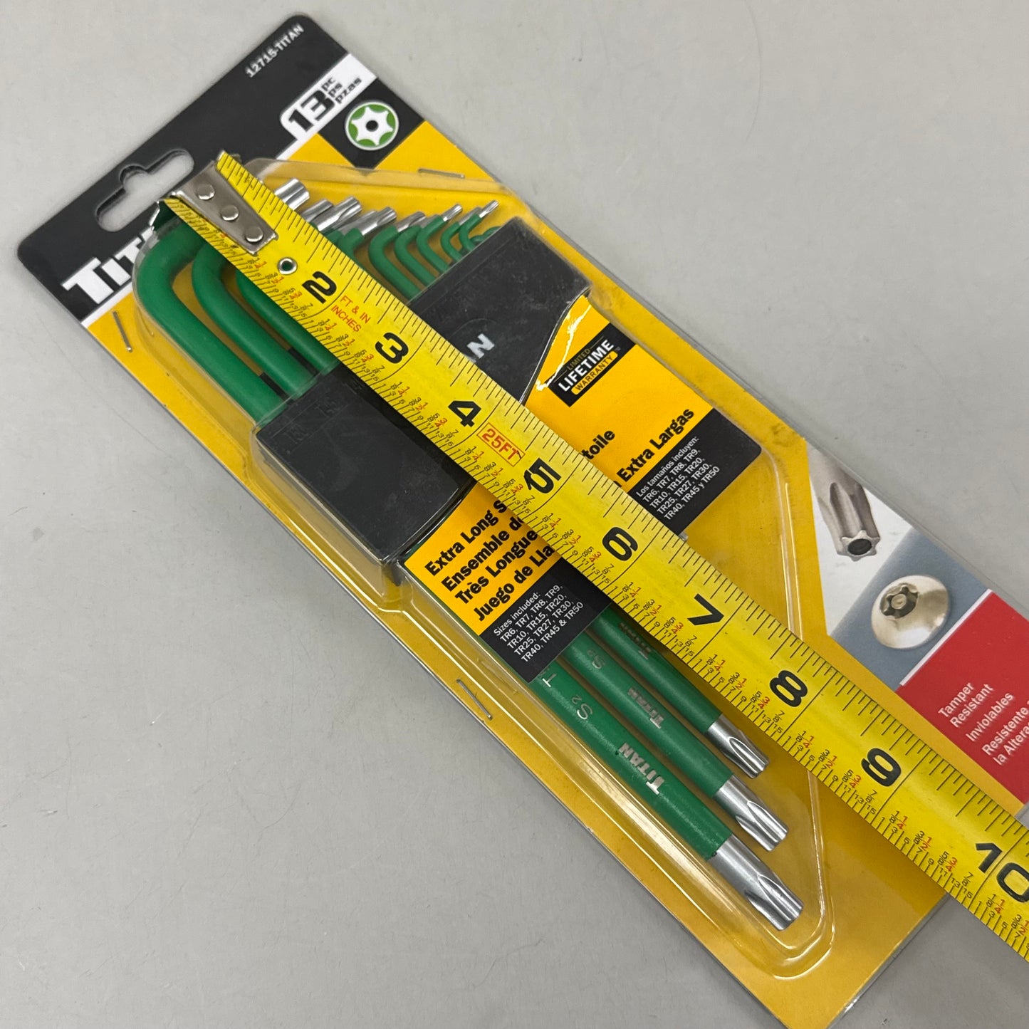 TITAN (13 Pieces) Extra Long Star Key Set TR6-TR50 Green 12715