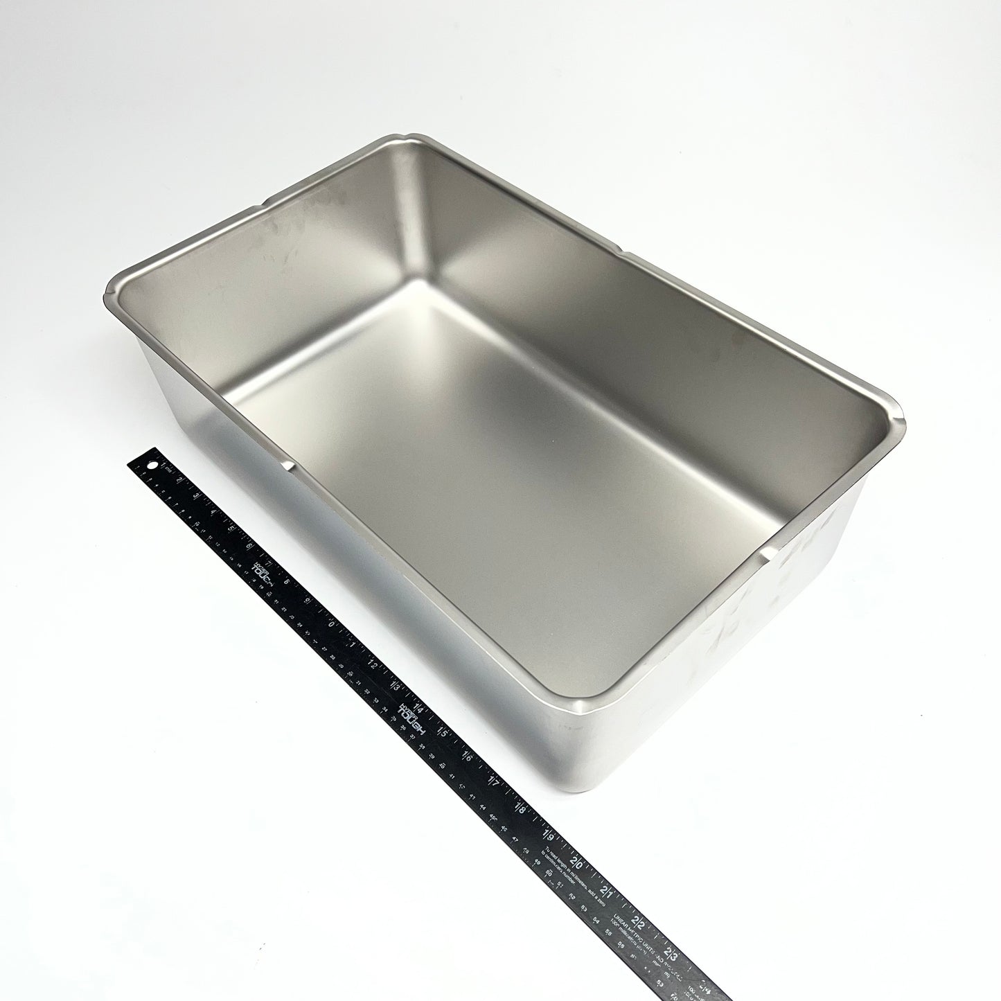 ZA@ (4 PACK) Stainless Steel Full Size Hotel Food Bin 21x12x6 Silver
