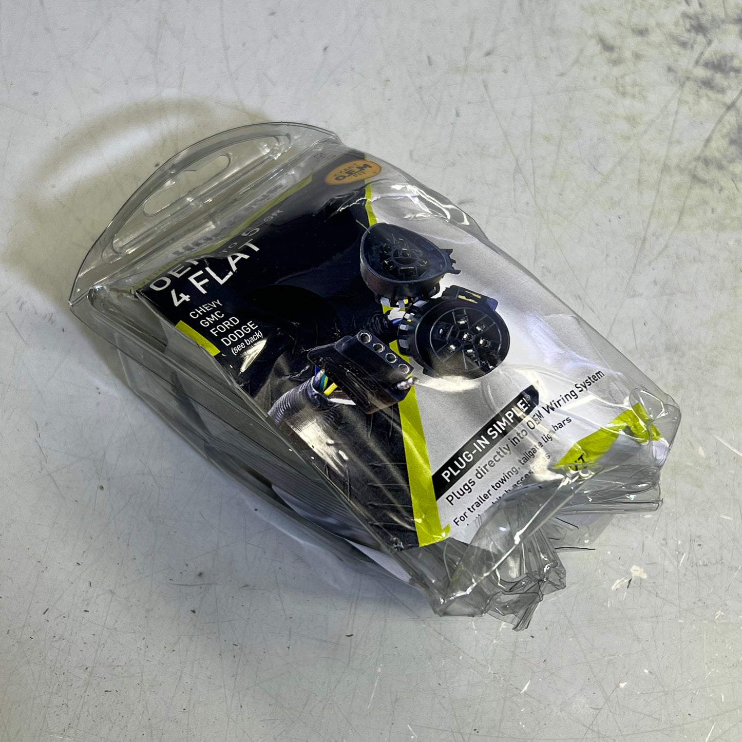 ZA@ HOPKINS OE Connector To 5 Flat Corrosion Resistant Vehicle Wiring Black 11141153 (As-Is)