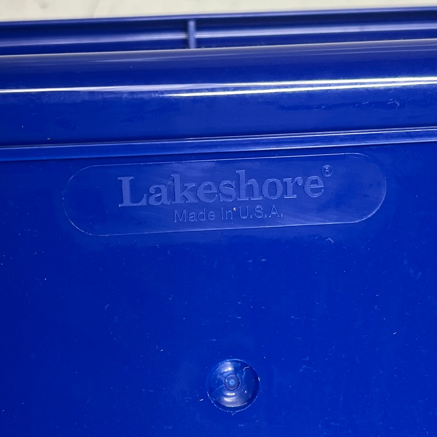 LAKESHORE (9 PACK) Heavy Duty Plastic Handy Storage Box  8"x13 1/4" Blue YB10BU