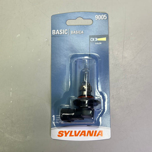 SYLVANIA (2 PACK) Basic Halogen Headlight OE Quality 12.8V White 9005.BP