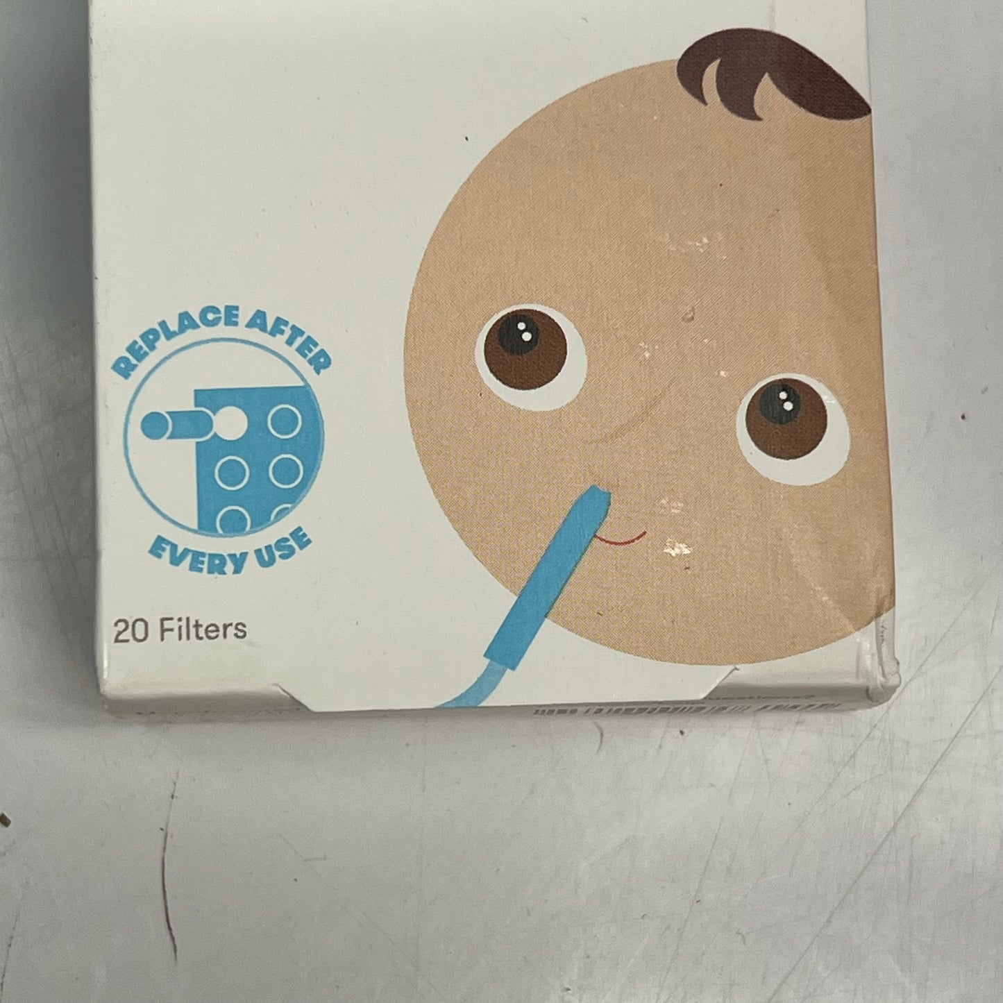 FRIDABABY (5 PACK, 20 FILTERS EACH) Nose Frida Hygiene Replacement Filters Blue